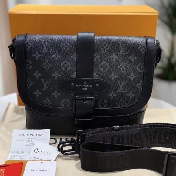 LOUIS VUITTON Saumur Gemini messenger bag shoulder bag crossbody bag - Picture 1 of 5